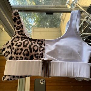 Shein swim belted top sz S